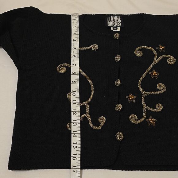 Lianne barnes cropped knit vintage sweater size m - Picture 6 of 9
